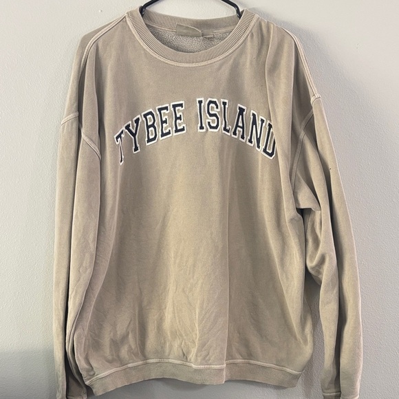 Other - Vintage Tybee Island Sweatshirt- Beige